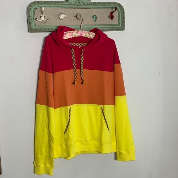 FAHERTY color-block striped relaxed hooded beach friendship bracelet new w tags - Picture 3 of 9